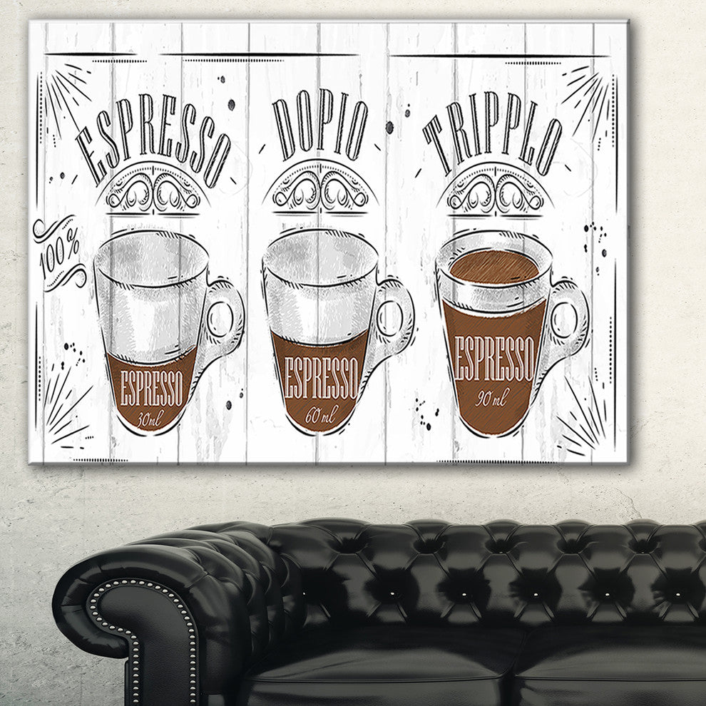 "Espresso Kraf Gray" Canvas Print