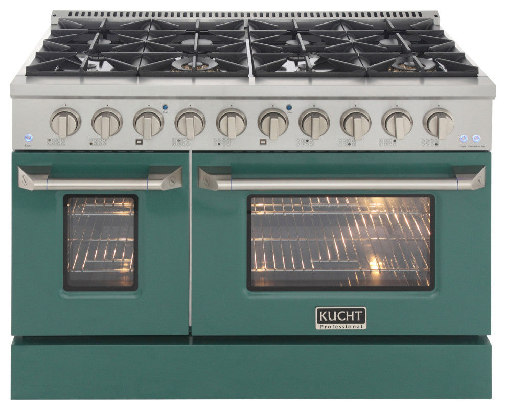 KUCHT Professional 48" 6.7 cu. ft. Range, Green, Natural Gas