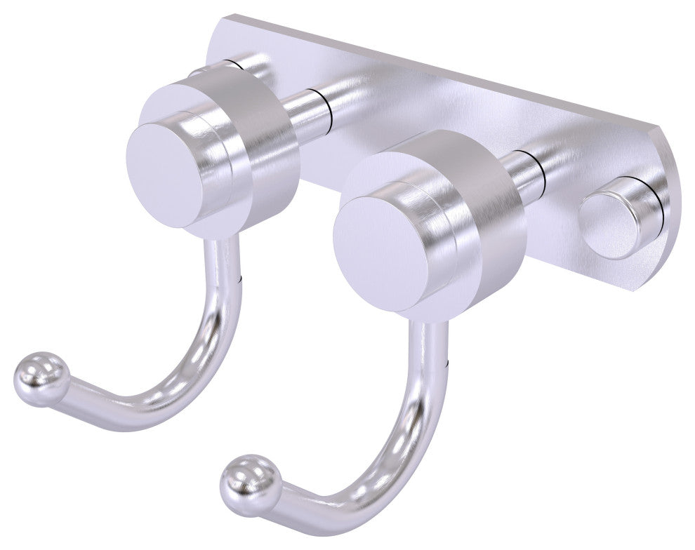 Mercury 2 Position Multi Hook with Smooth Accent, Satin Chrome