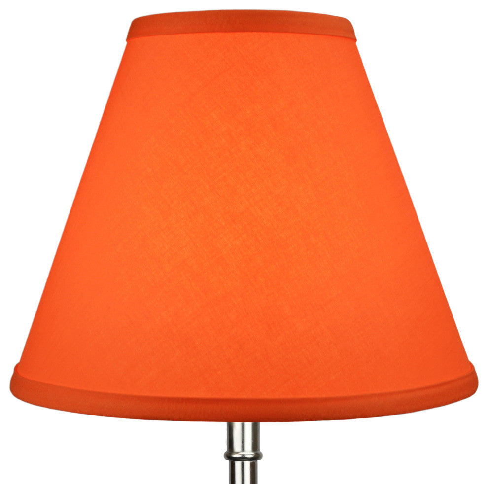 Fenchel Shades 5"x11"x9" Empire Lamp Shade, Linen Carrot