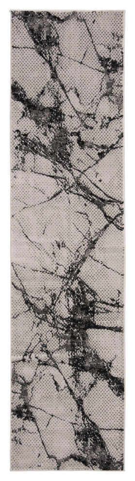 Safavieh Lurex Collection LUR187 Rug, Grey/Black, 2' X 8'