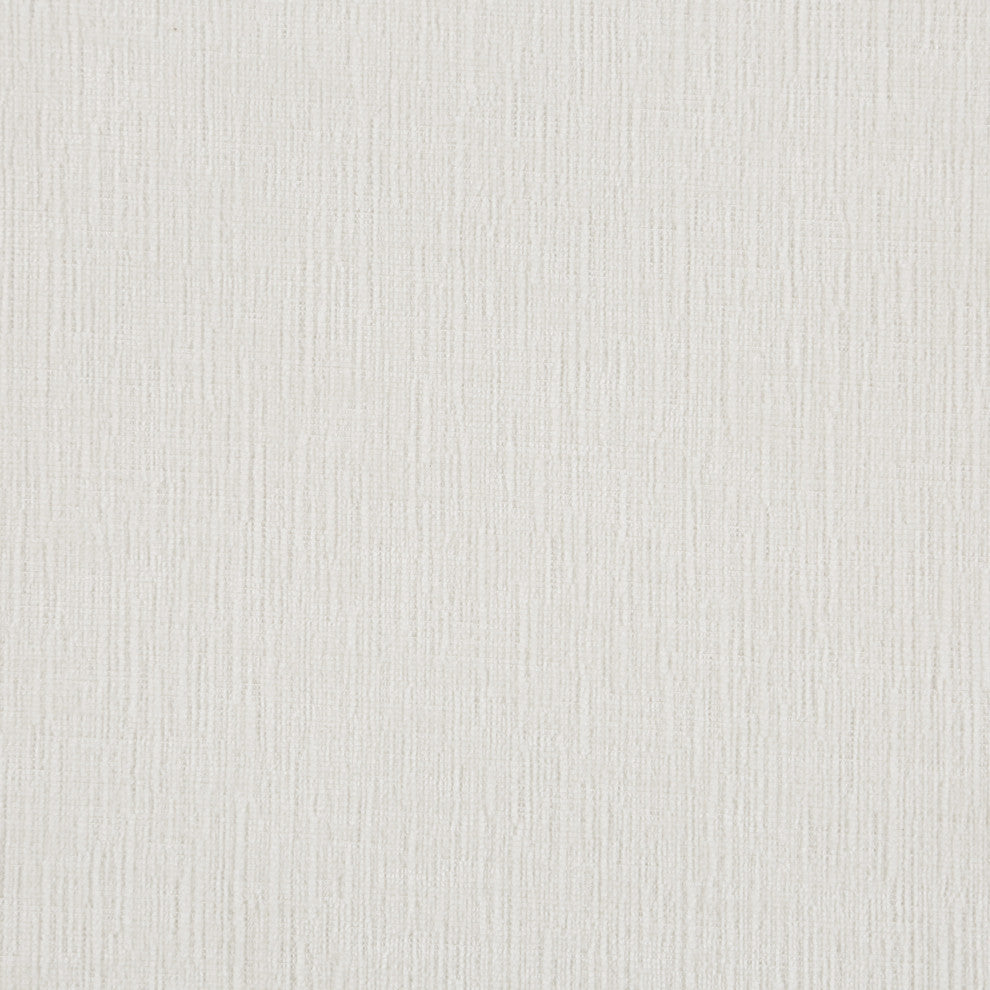 Arlington Chenille Fabric Upholstered Bench, Cream, Natural Finish