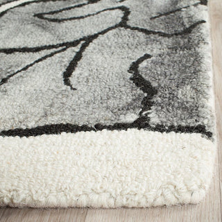Safavieh Dip Dye Ddy683C Floral Rug, Ivory/Light Grey, 2'3" X 8'0"