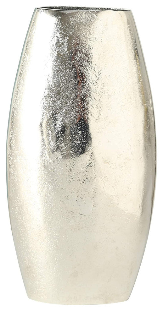Sand-Cast Silver Table Vase