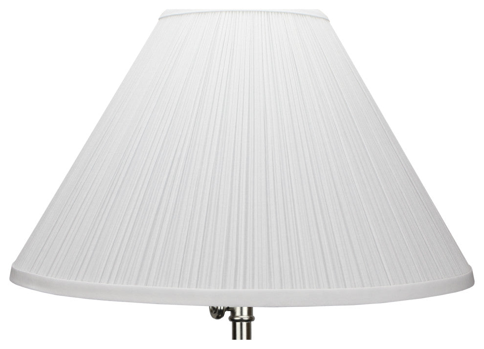 Fenchel Shades 5"x15"x10" Empire Lamp Shade, Pleated Mushroom White