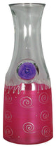 Frosted Curl Pink Carafe