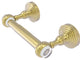 Pacific Grove 2-Post Toilet Paper Holder with Twisted Accents, Satin Brass