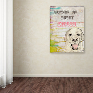 Tammy Kushnir 'Beware Of Doggy Kisses' Canvas Art, 35" x 47"