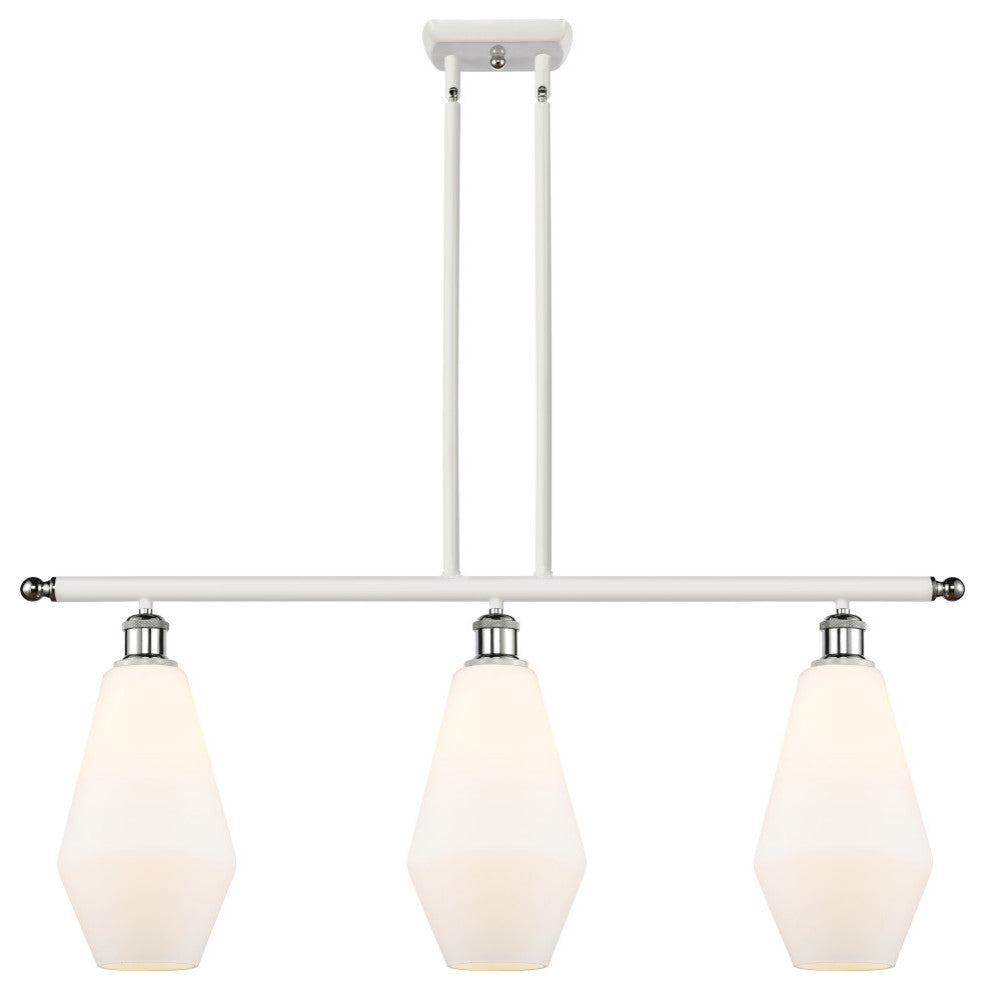Innovations Cindyrella 3-Light Island Light 516-3I-WPC-G651-7, White and Chrome