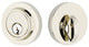Emtek Single Cylinder Deadbolt Modern Round Rosette Satin Nickel