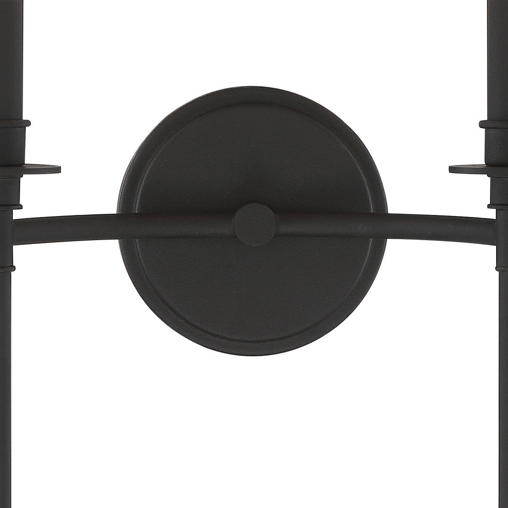 Elight 2 Light Black  Wall Mount