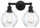 Innovations 616-2W-BK-G362 Waverly 2 Light 15" Bath Vanity Light, Matte Black