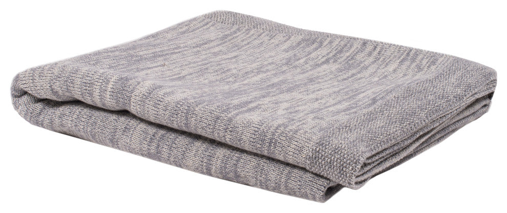 Daniel Throw, Natural Melange, Light Gray Melange