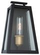 Charlestown Medium Outdoor 1 Light Wall Light, Black