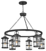 Lakehouse Outdoor Hanging Lantern in Black