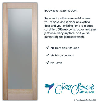 Pantry Door - Metamorphosis Peak - Mahogany - 28" x 96" - Book/Slab Door