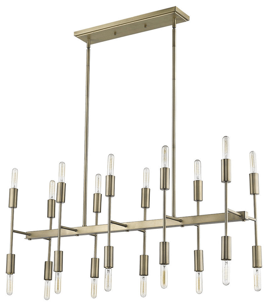 Perret 20-Light Aged Brass Island Pendant