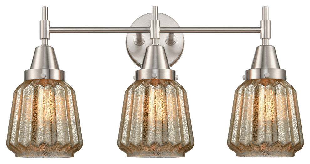 INNOVATIONS LIGHTING 447-3W-SN-G146-LED Caden 3 Light 26 inch Bath Vanity Light
