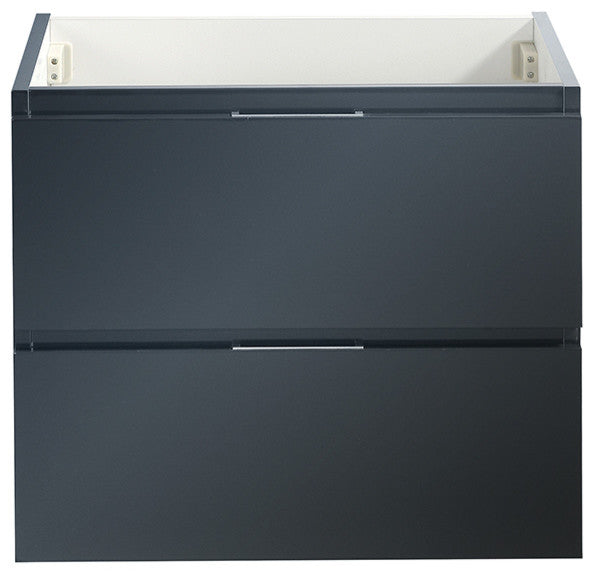 Valencia Wall Hung Bathroom Cabinet, Dark Slate Gray, 24"