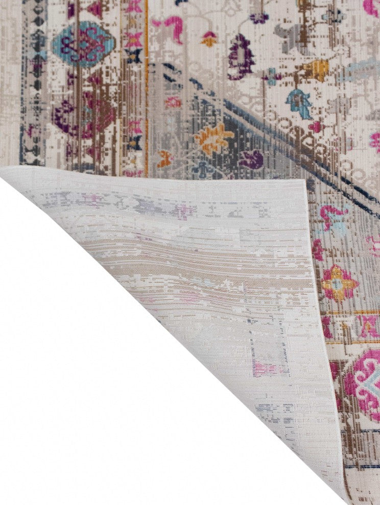 Noori Rug Low-Pile Greg Ivory/Pink Rug