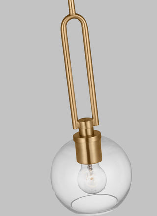 Codyn One Light Mini Pendant, Satin Brass