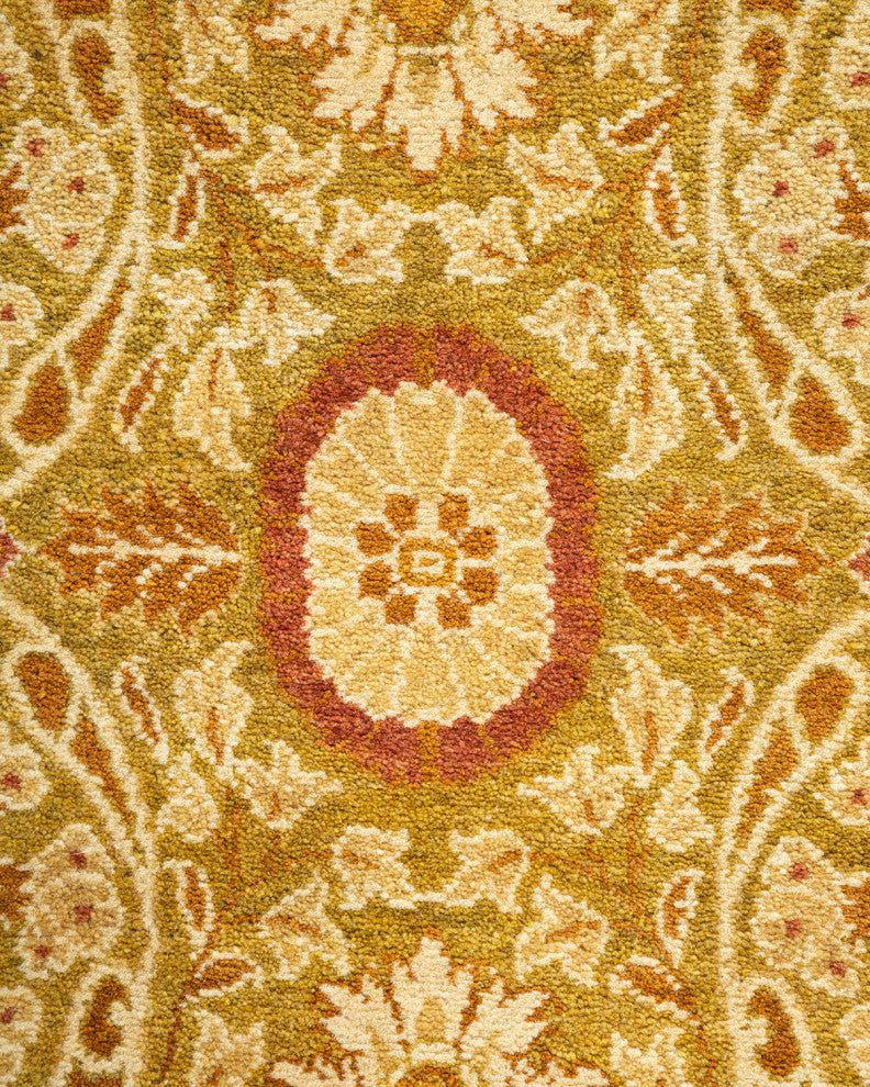 Mogul, One-of-a-Kind Hand-Knotted Area Rug, Green, 8' 3" x 10' 7"