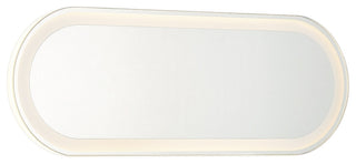 Minka Lavery 6119-0 18" W x 6-3/4" H Contemporary Oval Metal - White