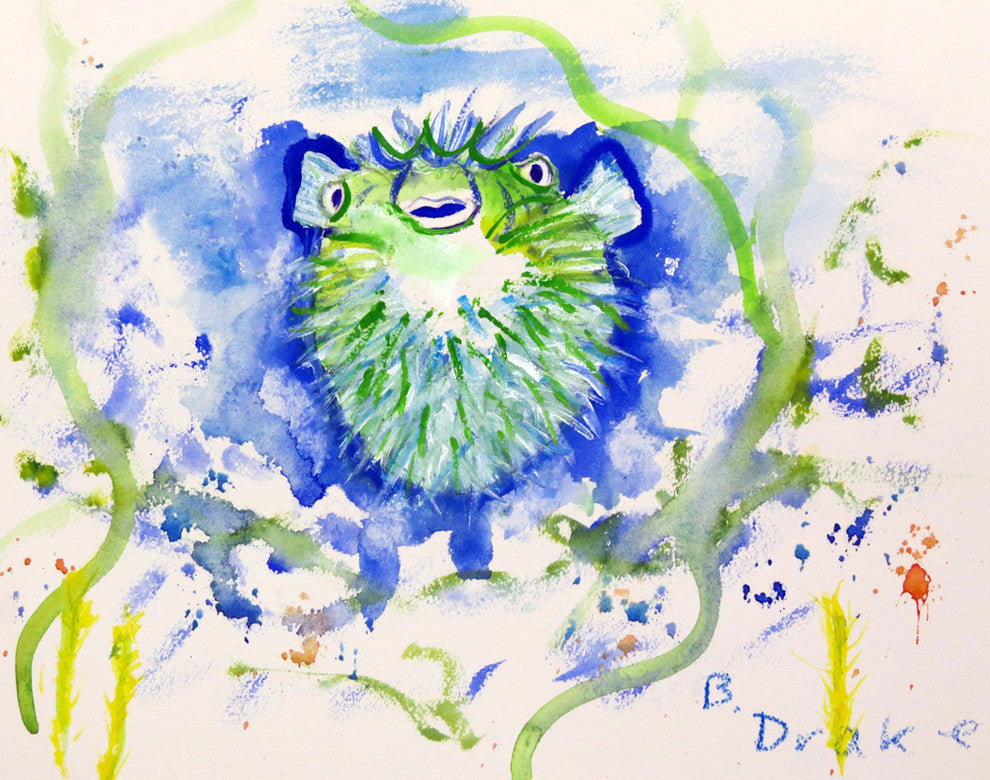 Spiney Puffer Floor Mat 30x50