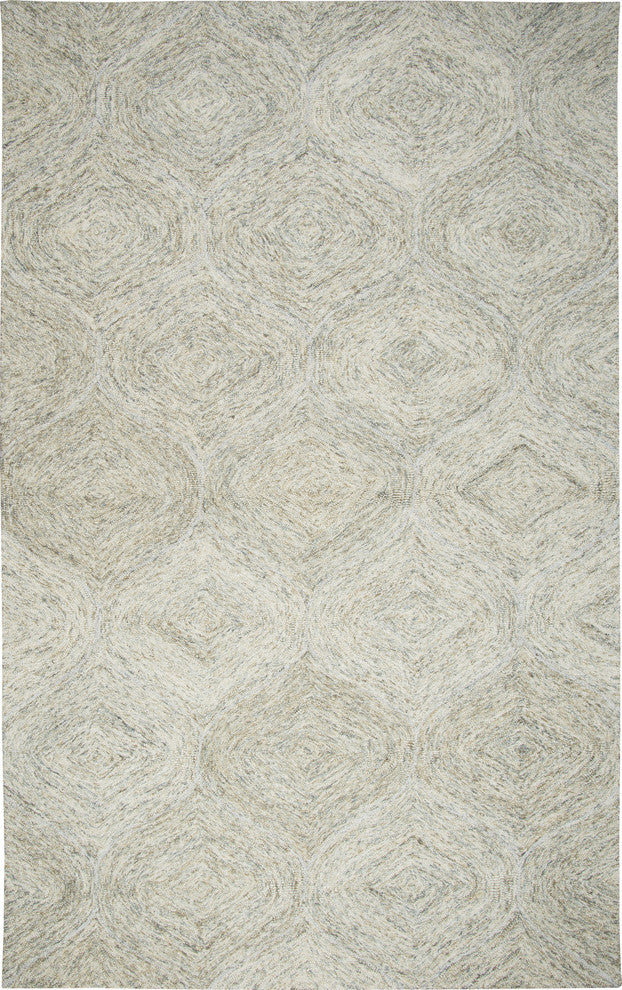 Rizzy Home Brindleton BR365A Beige Trellis Area Rug, Rectangular 8'x10'