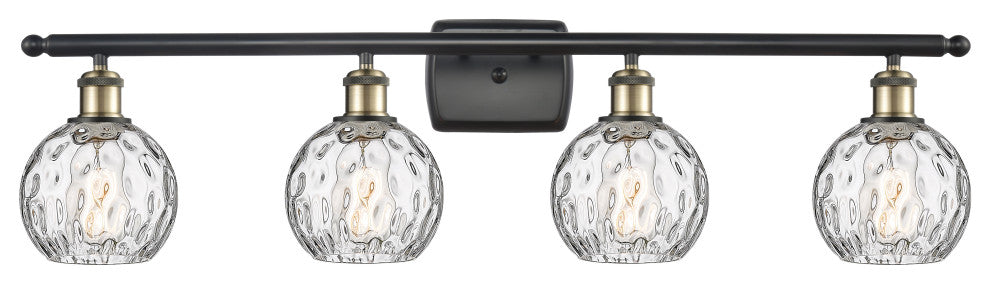 Innovations 516-4W-BAB-G1215-6-LED 4 Light Bath Vanity Light Black Antique Brass