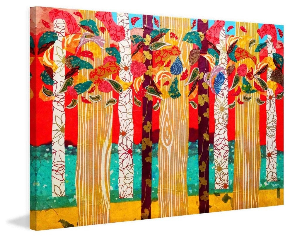 "Auburn Forest" Painting Print on Canvas by Lisa Mee