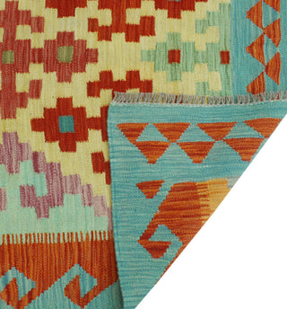 Sangat Kilim Shirley Rust/Blue Rug, 3'11x5'11