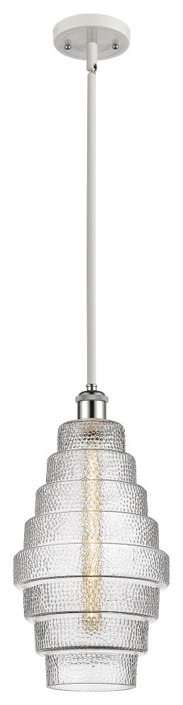 Innovations 516-1S-WPC-G672-8-LED 1-Light Mini Pendant, White, Polished Chrome