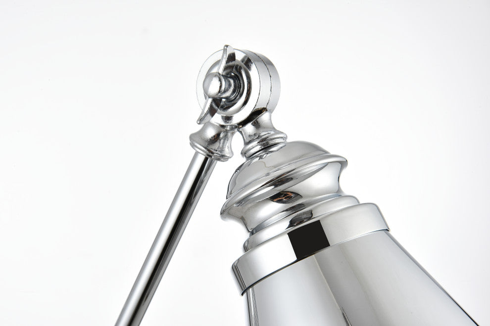 1 Light Chrome Swing Arm Plug, Wall Sconce