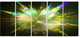 Fractal Explosion of Paint Drops, Abstract Canvas Art Print, 60"x28", 5 Panels