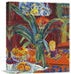 "Still Life With a Pot Plant" Artwork, 19" x 22"