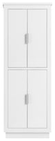 Avanity 24" Linen Tower for Allie/Austen, White, Brushed Silver