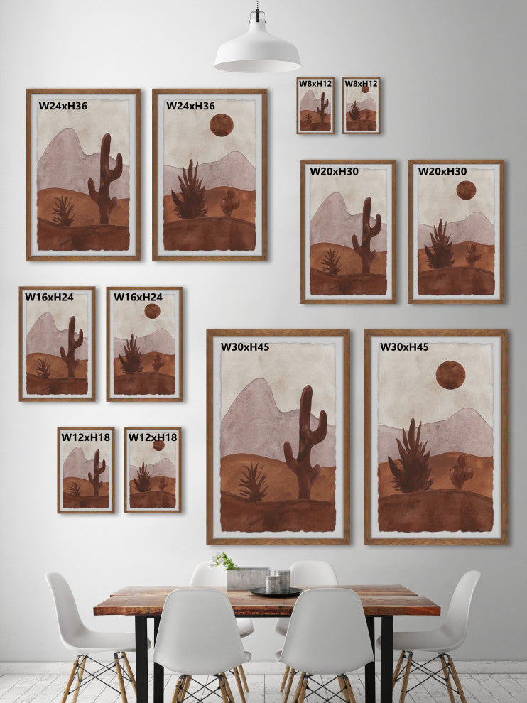 The Red Sands Diptych, Set of 2, 12x18 Panels