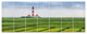 Westerheversand Lighthouse Panorama, Landscape Canvas Print, 83"x32", 7 Panels