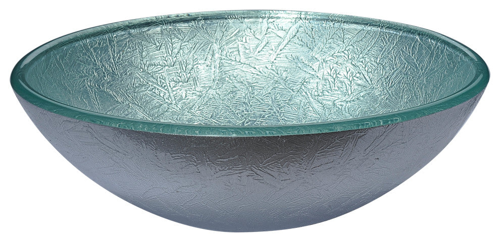 ANZZI Gardena Series Deco-Glass Bathroom Vessel Sink