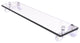 Pacific Grove 16" Glass Shelf with Twisted Accents, Satin Chrome