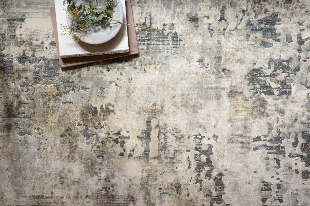 Ivory Natural Cascade Area Rug by Loloi, 5'3"x7'8"