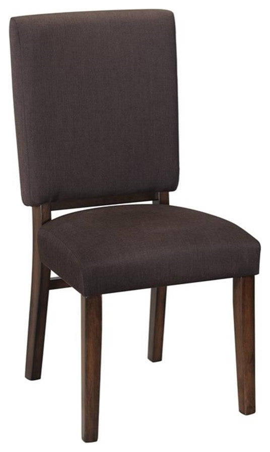 Lexicon Contemporary Wood Dining Room Chair in Walnut (Set of 2)