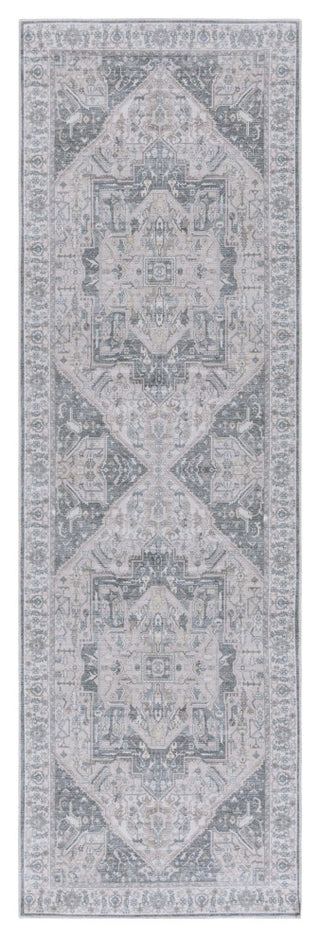 Safavieh Arizona Machine-Washable Collection ARZ249 Rug, Beige/Grey, 2'6"x8'