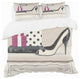 Fashion Stiletto and Polka Purse Duvet Cover Set, Twin