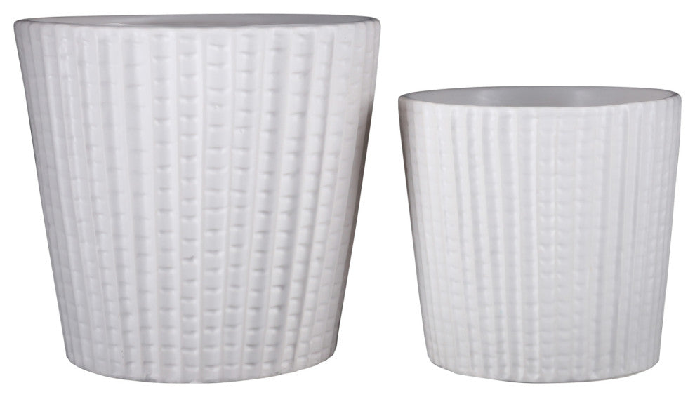 UTC44232 Ceramic Pot Matte White