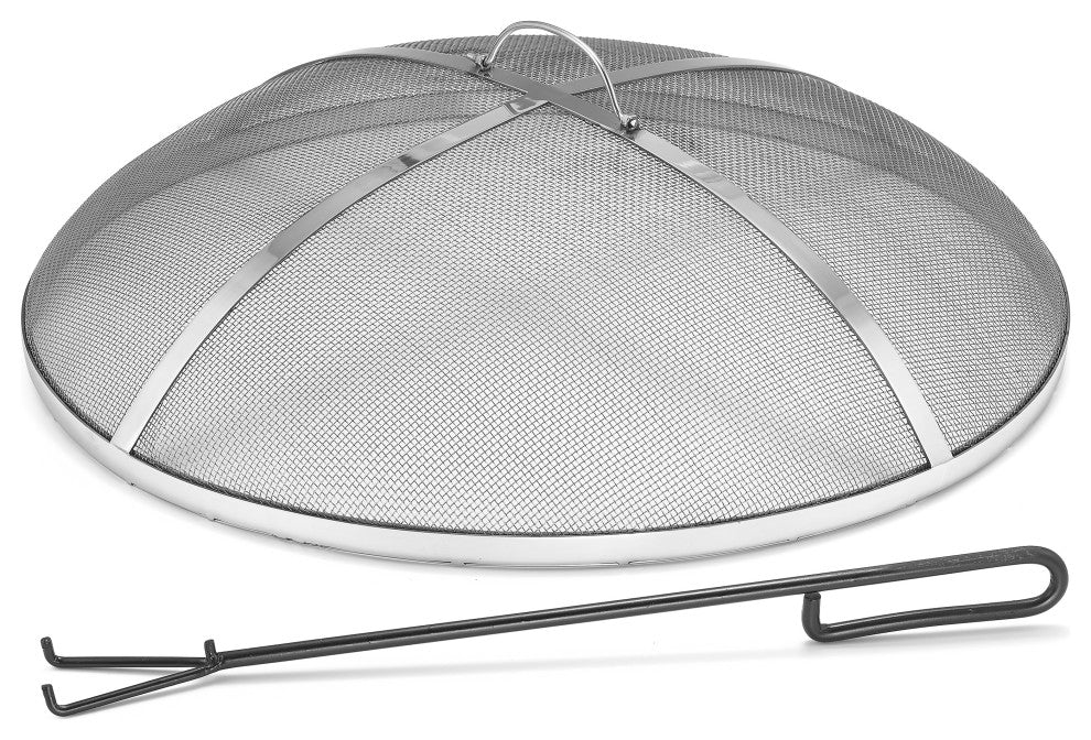 27" Heavy Duty Stainless Steel Spark Screen With Lifter by Good Directions