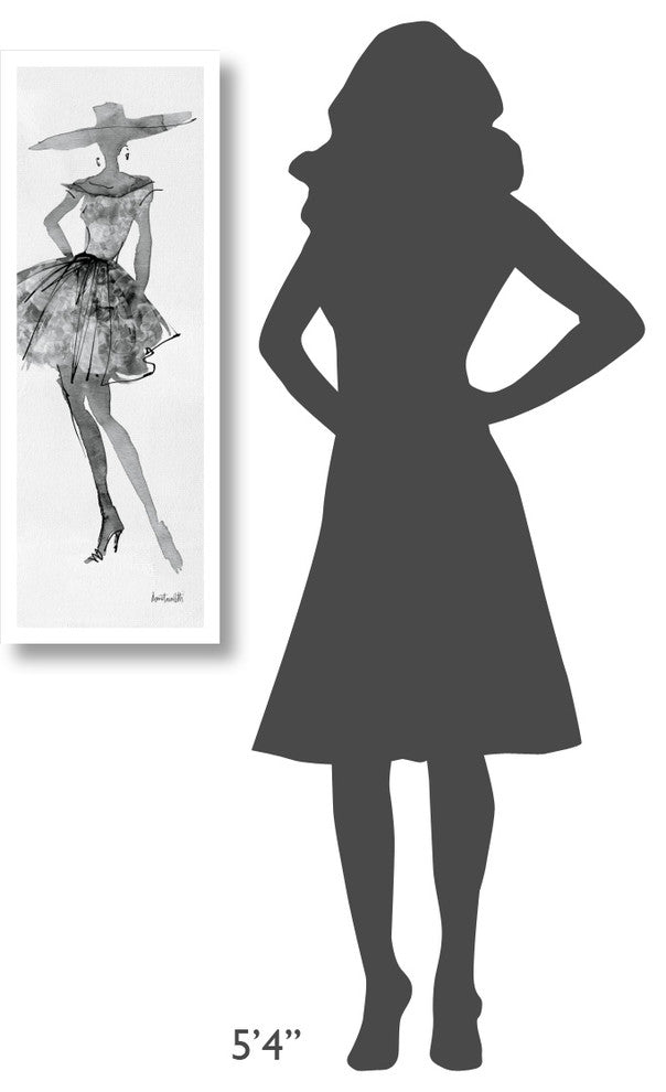 "Fashion Sketchbook V" Digital Paper Print by Anne Tavoletti, 14"x38"