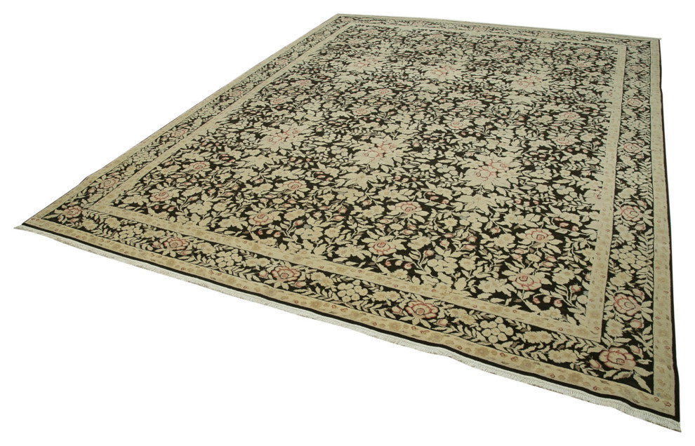 Rug N Carpet - Handwoven Oriental 9' 0" x 12' 0" One-of-a-Kind Oushak Area Rug