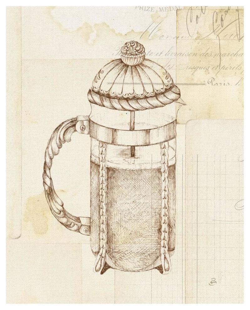 "Authentic Coffee II" Digital Paper Print by Daphne Brissonnet, 22"x26"